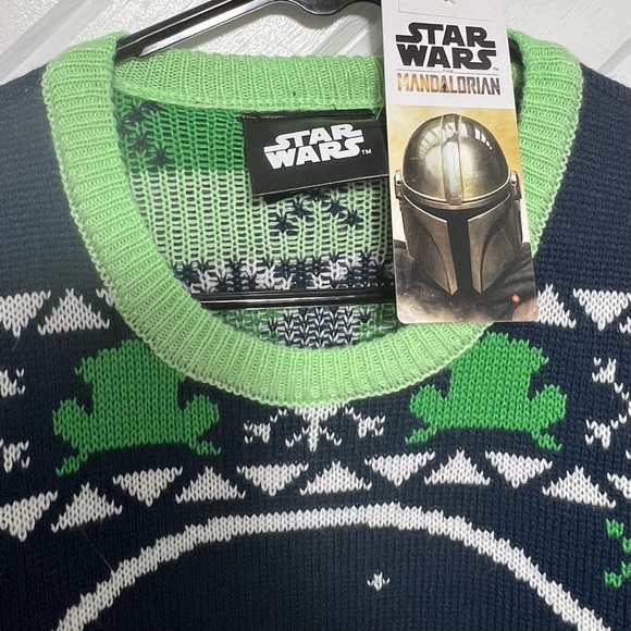 The Mandalorian The Child aka Baby Yoda Ugly Christmas Sweater - Picture 3 of 5